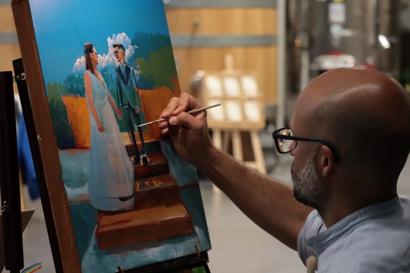 live-painters-for-weddings