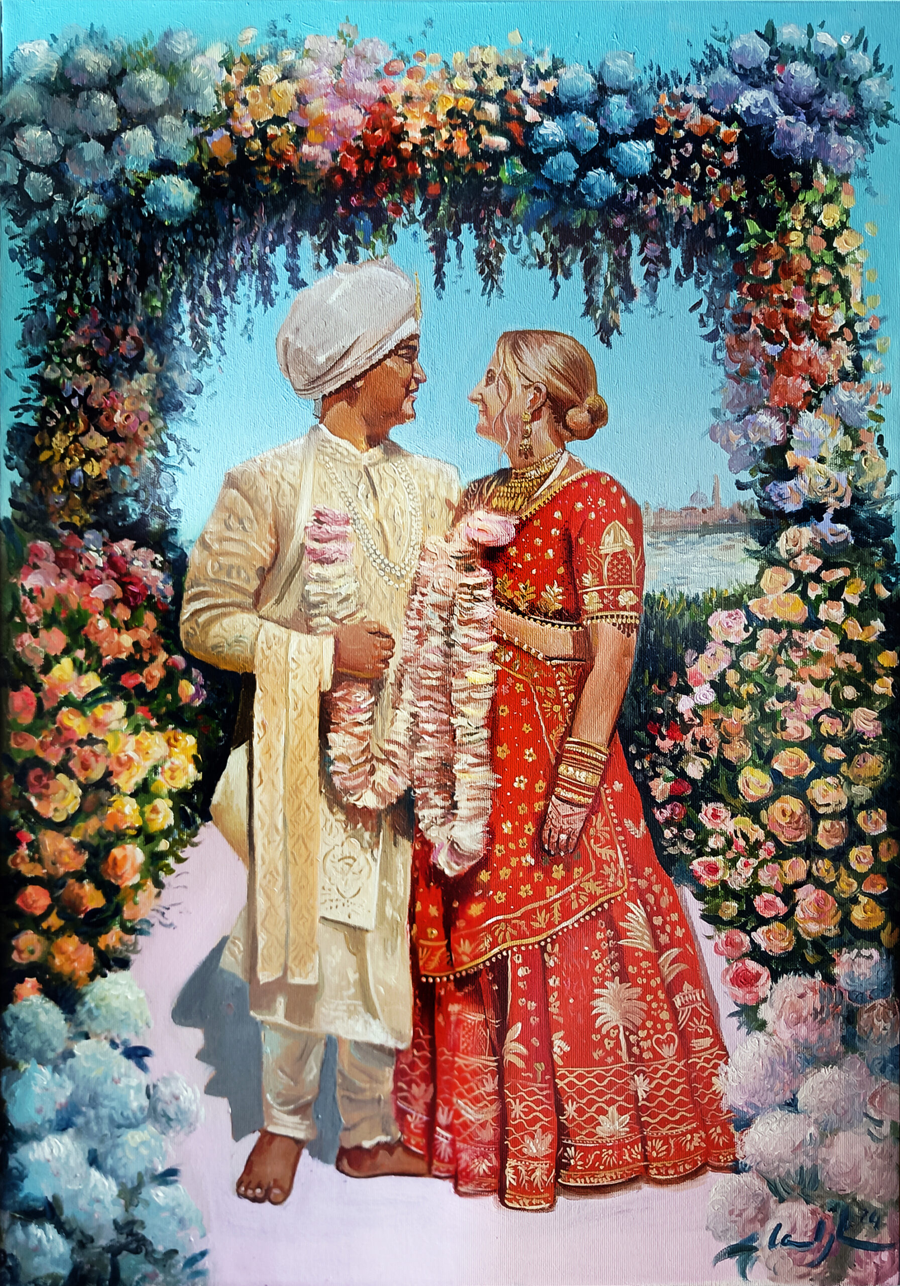 hindu-wedding-painting hindu-wedding-painting